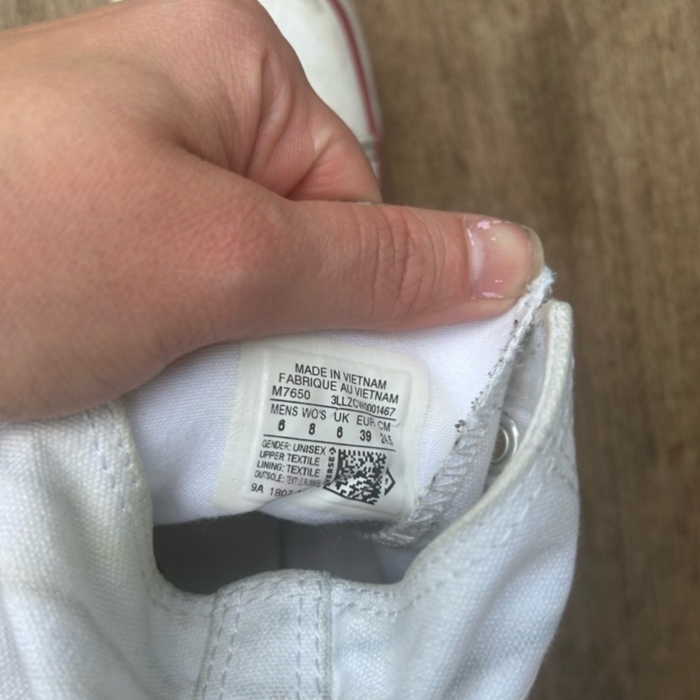 Converse Chuck Taylor All Star High Top Women’s Canvas Sneakers Shoe White sz 8 - Picture 9 of 9